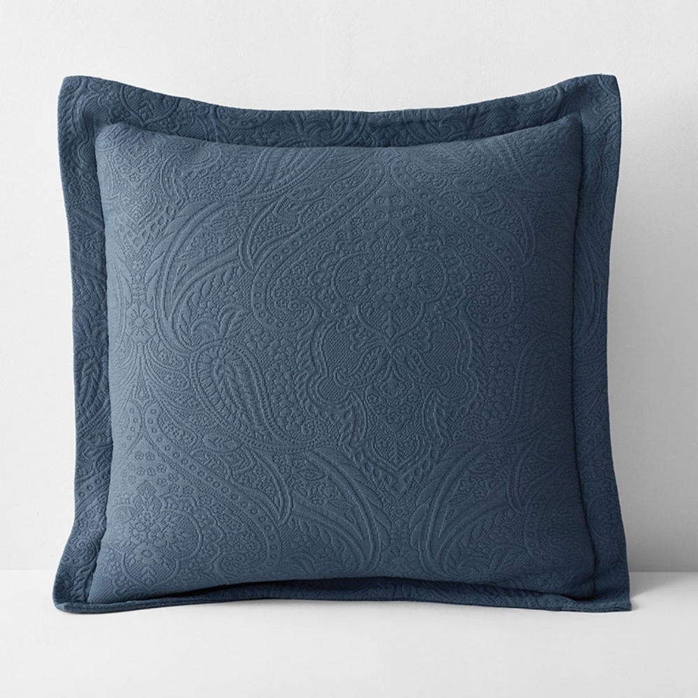 Company Cotton™ Hillcrest Cotton Matelassé Sham - Steel Blue - NWT